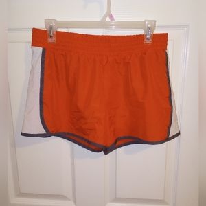 Tek Gear women's running shorts Orange sz M lined athletic